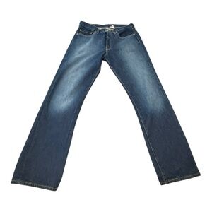 Y2K Levi’s 501 Original Fit Button-Fly Jeans – Dark Wash – W33 L34